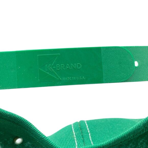 Vintage K-Brand Pioneer Snapback Trucker Hat Green USA Made (H24) - Picture 8 of 8